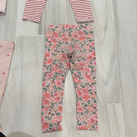 H&M 3T 4T Kids Leggings Set - Pink, Red, Multicolor - Picture 13 of 16